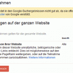 Eine Google Penalty für unnatürliche ausgehende Links