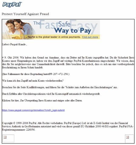 PayPal Phishing