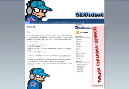 SeoIdiot Adsense Ban